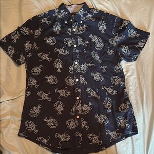 Tommy Hilfiger Blue Casual Button Down Shirt